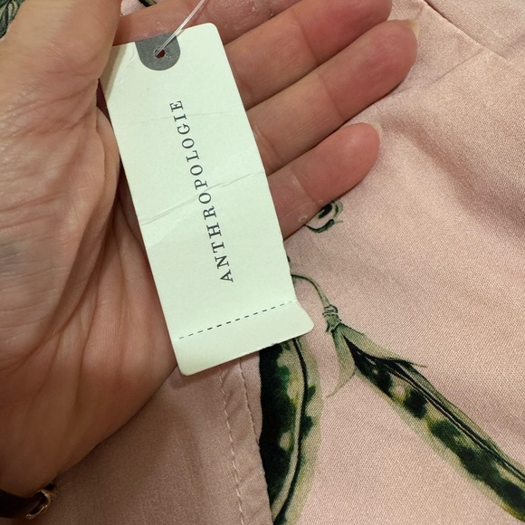 Maeve Pink Vegetable Print Wide Leg Pants - Picture 7 of 7